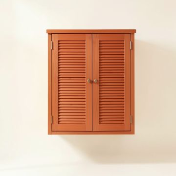 River Dale Wall-Mounted Laundry Cabinet - Terracotta (synthetic illustration; no displayed measurements)