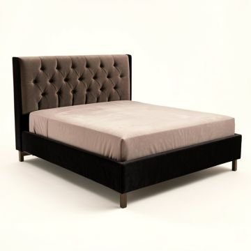 Tufted Upholstered Low Profile Standard Bed (synthetic illustration; no displayed measurements)
