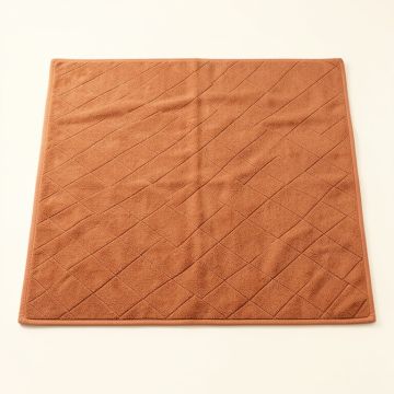 Fern Dale Bath Mat - Terracotta (synthetic illustration; no displayed measurements)