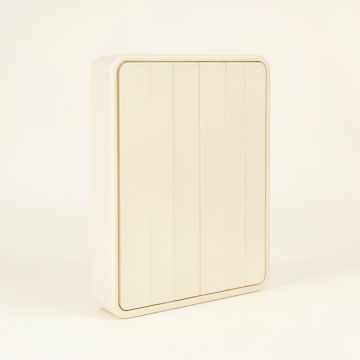 Holly Canyon Narrow Outdoor Storage Bench - Cream (synthetic illustration; no displayed measurements)