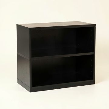 Alder Dell Desktop Shelving Unit - Black (synthetic illustration; no displayed measurements)