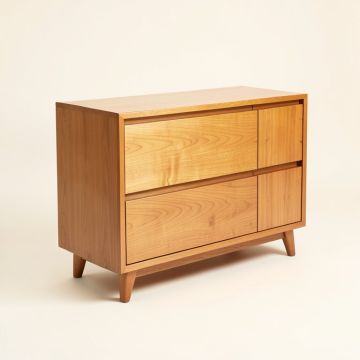 Westra Mid-Century Modern Mango Wood 3 Drawer Sideboard (synthetic illustration; no displayed measurements)