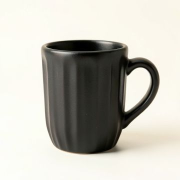 Sage Crest Ceramic Mug - Black (synthetic illustration; no displayed measurements)