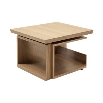 Bjorn Wheel Coffee Table With Storage