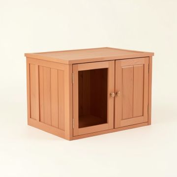 Lake Arc Empty Furniture-Style Litter Enclosure (synthetic illustration; no displayed measurements)