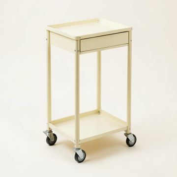 Heath Bend Empty Rolling Workshop Cart - Ivory (synthetic illustration; no displayed measurements)
