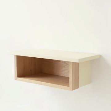 Laurel Crossing Wall-Mounted Shelf - Cream (synthetic illustration; no displayed measurements)