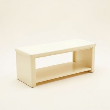 Brook Brook Narrow Outdoor Storage Bench - Ivory (synthetic illustration; no displayed measurements)