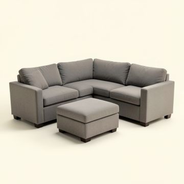 Peeples 131 '' Wide Reversible Modular Corner Sectional With Ottoman (synthetic illustration; no displayed measurements)