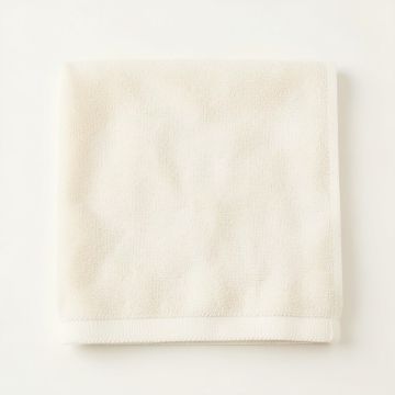 Reed Edge Bath Towel - Ivory (synthetic illustration; no displayed measurements)