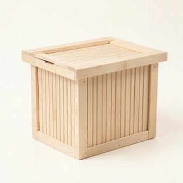 Birch Branch Closed Outdoor Storage Box - Beige (synthetic illustration; no displayed measurements)
