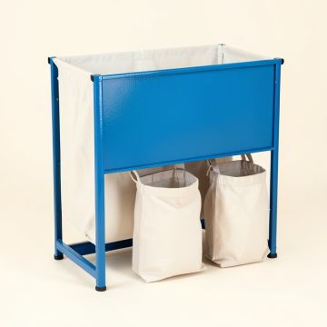 Briar Bend Laundry Sorting Station With Plain Removable Bags - Blue (synthetic illustration; no displayed measurements)