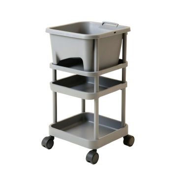 3 Tier Slim Rolling Multi Purpose Utility Laundry Cart