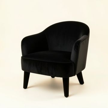 Olive Dale Upholstered Armchair - Black (synthetic illustration; no displayed measurements)
