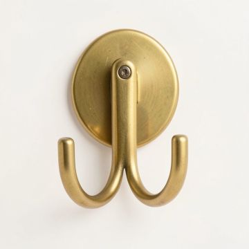 Brass Triple Wall Mounted Robe Hook (synthetic illustration; no displayed measurements)