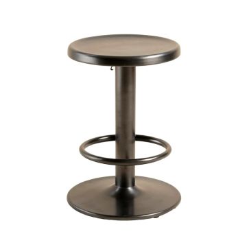 Angustain Round Adjustable Height Swivel Bar Stool
