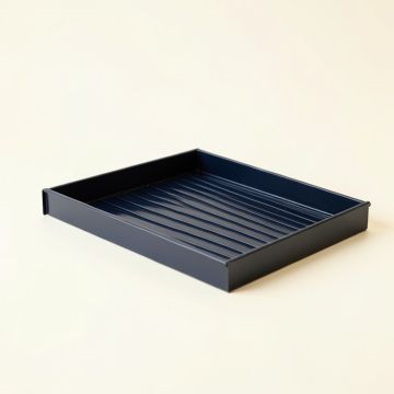 Willow Falls Empty Under-Desk Cable Tray - Navy (synthetic illustration; no displayed measurements)