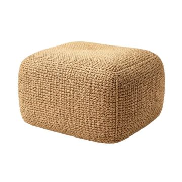 Jahiem Woven Pouf