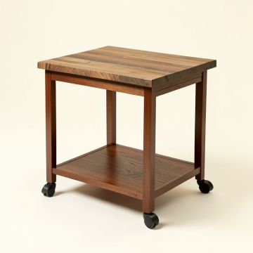 Premier Kitchen Cart With Butcher Block Top (synthetic illustration; no displayed measurements)