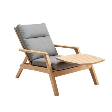 Alvah 78.70 '' Long Reclining Single Chaise With Cushion And Table