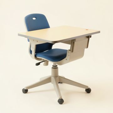 Children Art Desk Chair Set With Storage (synthetic illustration; no displayed measurements)