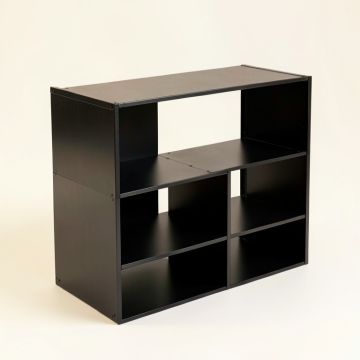 Dune Crossing Desktop Shelving Unit - Black (synthetic illustration; no displayed measurements)