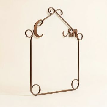 Cursive Bathroom Sign Wall Décor (synthetic illustration; no displayed measurements)