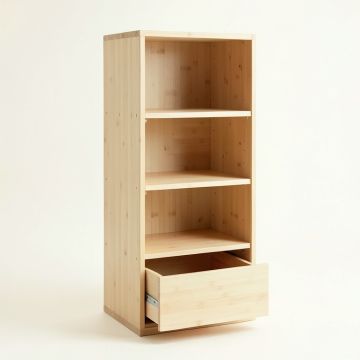 Oak Brook Narrow Cubby Tower - Ivory (synthetic illustration; no displayed measurements)