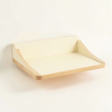 Cedar Branch Wall-Mounted Cat Perch - Cream (synthetic illustration; no displayed measurements)