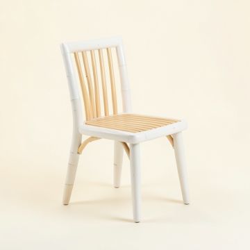 Flint Arc Small Chair - White (synthetic illustration; no displayed measurements)