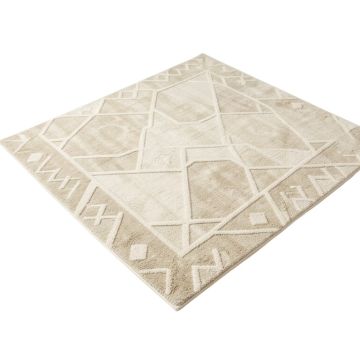 Calion Geometric Cream Area Rug