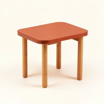 Field Brook Compact Balcony Table - Terracotta (synthetic illustration; no displayed measurements)