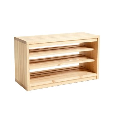Ash Brook Shoe Storage Bench - Beige