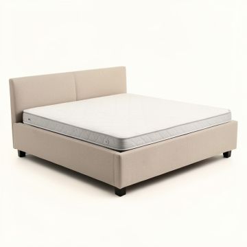 Usb Charging Queen Upholstered Platform Bed (synthetic illustration; no displayed measurements)