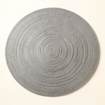Pine Bridge Round Area Rug - Gray (synthetic illustration; no displayed measurements)
