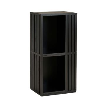 Oak Bridge Narrow Cubby Tower - Black