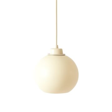 Willow Crest Pendant Light Suspended From One Plain Cable - Cream