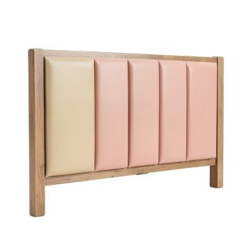 Wood Frame Upholstered Panel Headboard