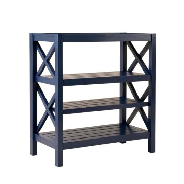Bay Crossing Empty Seed-Starting Shelving Unit Without Lights - Navy