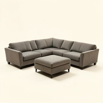 158.8 '' Wide Modular Corner Sectional With Ottoman (synthetic illustration; no displayed measurements)