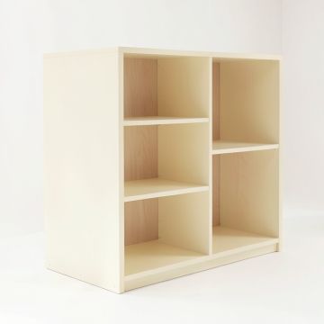 Linden Bridge Desktop Shelving Unit - Cream (synthetic illustration; no displayed measurements)