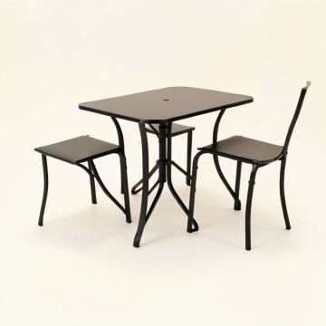 Pacha Cast Aluminum 3 Piece Bistro Set (synthetic illustration; no displayed measurements)