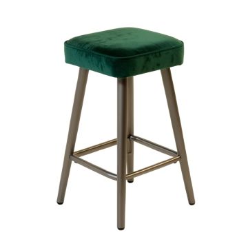 Nanci Velvet/Metal 26 '' Bar Stool
