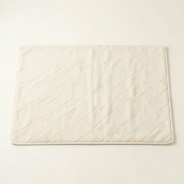 Summit Crest Bath Mat - Ivory (synthetic illustration; no displayed measurements)