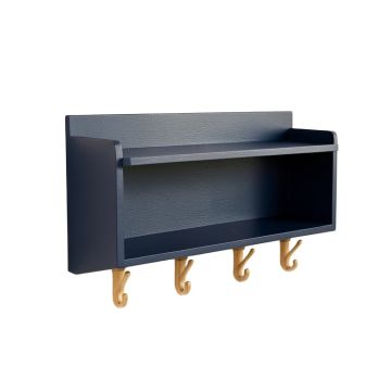 Spruce Branch Wall-Mounted Entryway Organizer Shelf - Navy