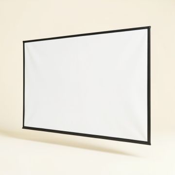 3D Movie White 100 '' Portable Projection Screen (synthetic illustration; no displayed measurements)