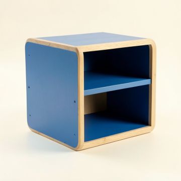 Harbor Bluff Low Toy Storage Unit - Blue (synthetic illustration; no displayed measurements)