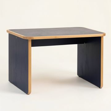 Clay Arc Writing Desk (synthetic illustration; no displayed measurements)