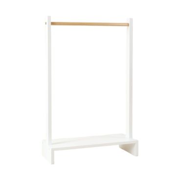 Birch Bend Empty Garment Rack - White