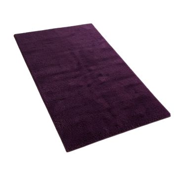 Frann Tufted Wool Dark Purple Area Rug
